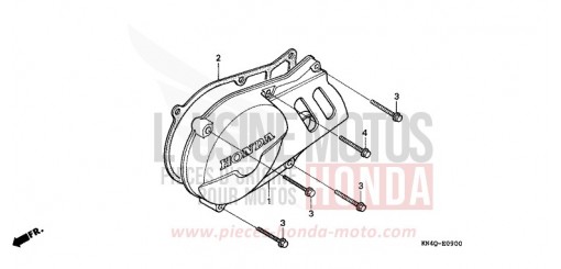 LEFT CRANKCASE COVER XR100RT de 1996